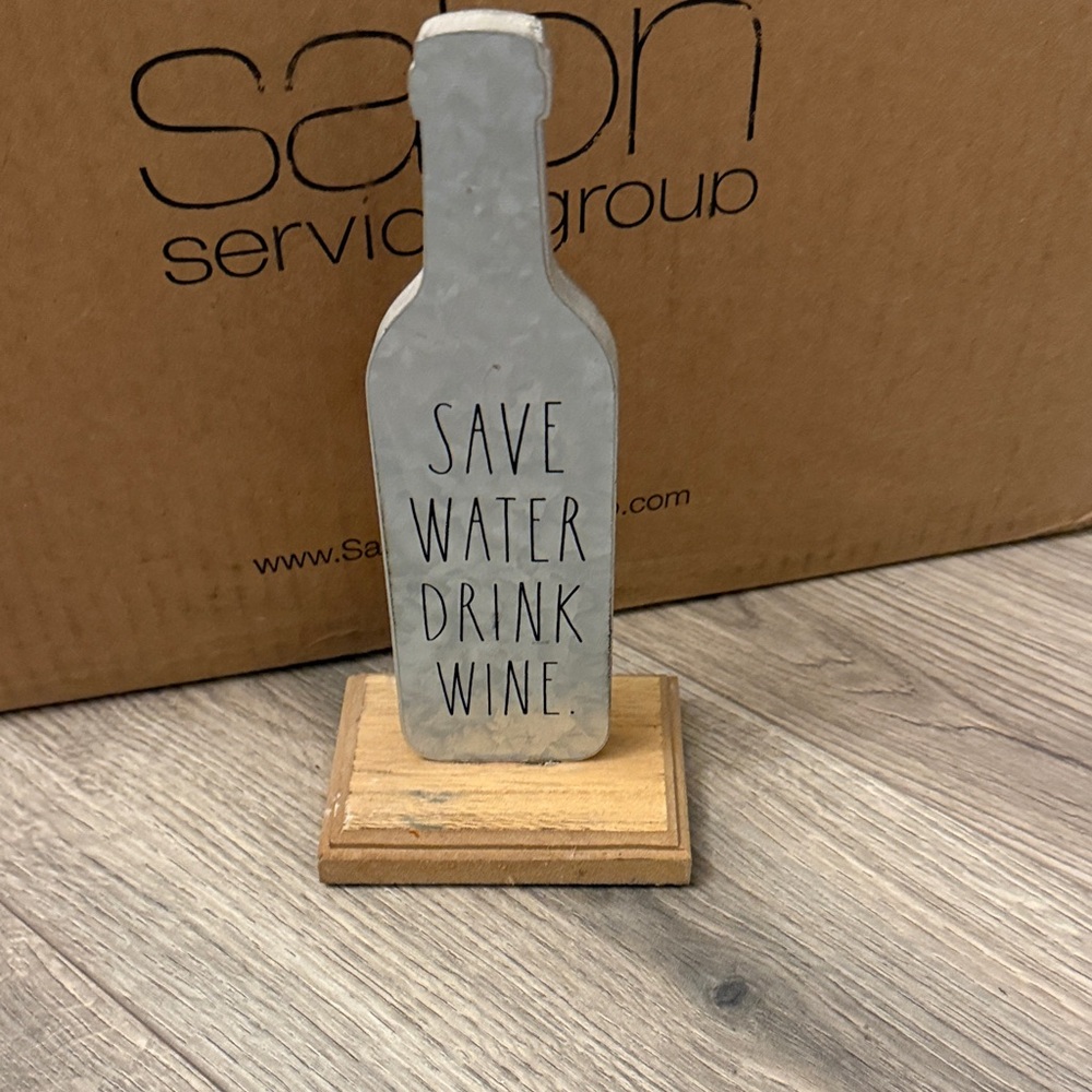 Rae Dunn White Wine Bottle Decor